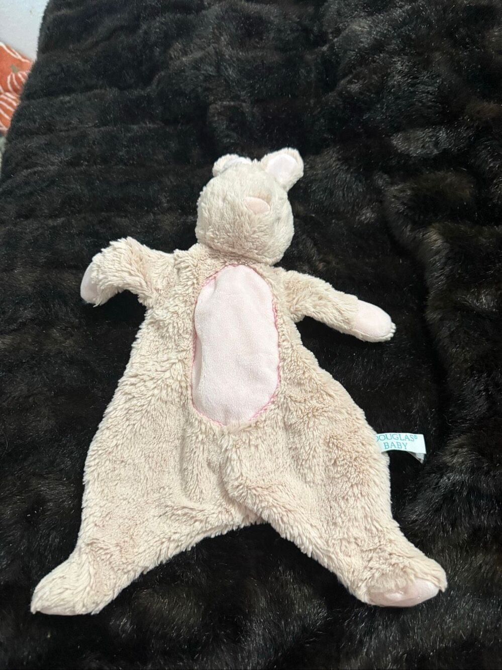 Douglas baby Bunny Sshlumpie Plush Blanket lovey baby flat